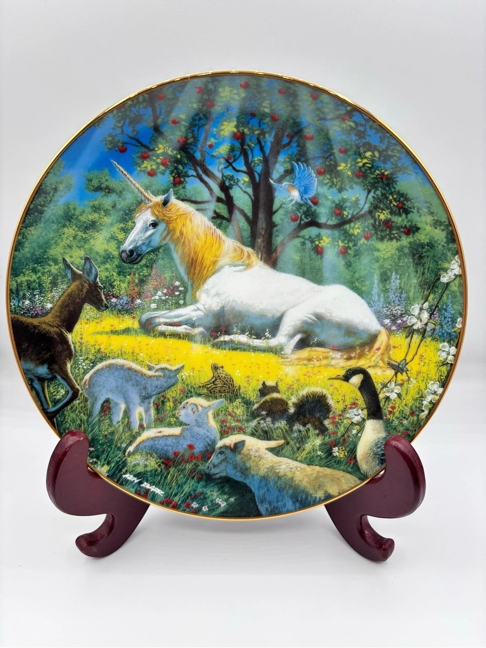 The Danbury Mint Mystical Guardian Fantasyland Collector Plate w/COA  - Rare